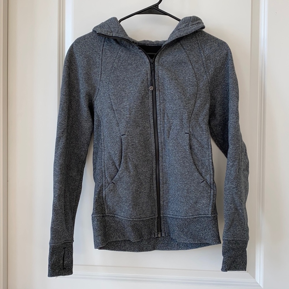 Size 4 Grey Lululemon Scuba Hoodie